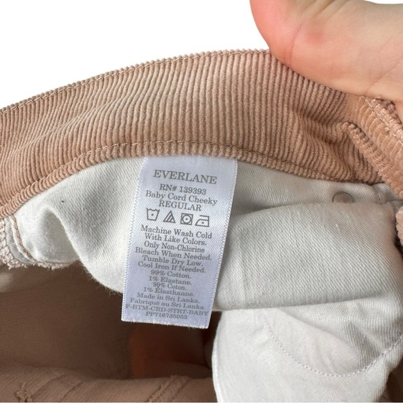 New! Everlane The Cheeky Straight Corduroy Pant Baby Cord High Rise - Picture 7 of 7